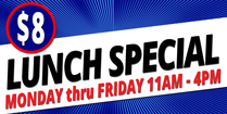 is your belly rumblin;? We got you covered with our $8 Lunch Special at Choppers Bar and Grill. Stop in today 11am to 4pm to enjoy our specials. is your belly rumblin;? We got you covered with our $8 Lunch Special at Choppers Bar and Grill. Stop in today 11am to 4pm to enjoy our specials.