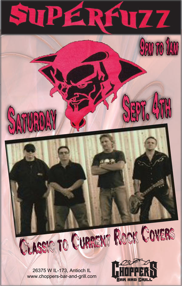 August Events at Choppers Bar and Grill